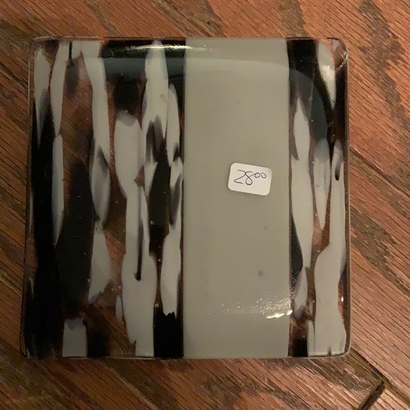 Handmade Decorative Fused Glass Tray - Picture 2 of 2